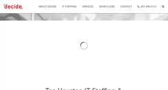 Desktop Screenshot of decideconsulting.com